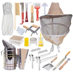 Complete Beekeeping Starter Kit with 22 Essential Tools