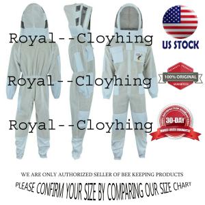 Ventilated Beekeeper Suit with Fencing Veil & Gloves