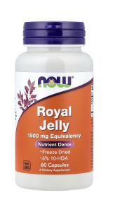 NOW Foods Royal Jelly 1500mg 60 Veg Capsules