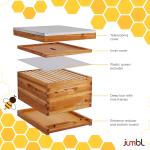 30-Piece Complete Beekeeping Starter Kit with Suit