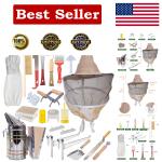 22-Piece Beekeeping Starter Kit with Veil