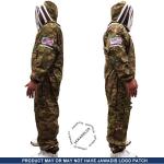 Camouflage Beekeeper Full Suit with Fence Veil