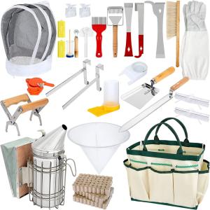 30 PCS Beekeeping Starter Kit and Tools