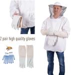 Beekeeping Protective Jacket, Hat, Gloves Set - XL