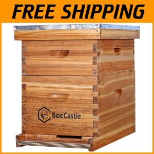 8 Frame Langstroth Bee Hive with Beeswax Finish