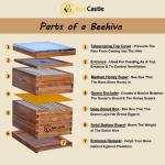 8 Frame Langstroth Bee Hive with Beeswax Finish