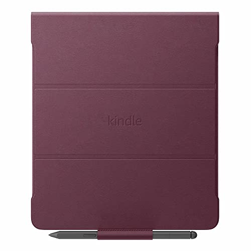 Kindle Scribe Leather Folio Cover - Burgundy VIP
