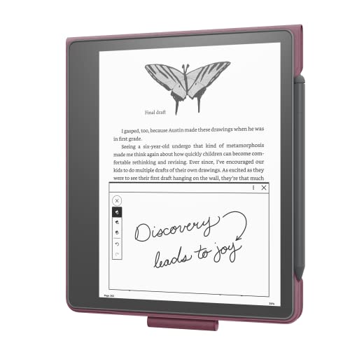 Kindle Scribe Leather Folio Cover - Burgundy VIP