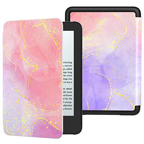 Flowing Purple/Pink MoKo Case for Kindle 2022