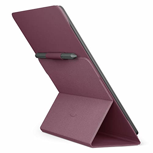 Kindle Scribe Leather Folio Cover - Burgundy VIP