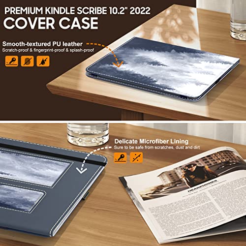 10.2" MoKo Slim PU Leather Cover for Kindle Scribe