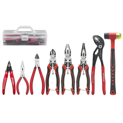 HOUSERAN 8-Piece Tool Set for DIY & Home