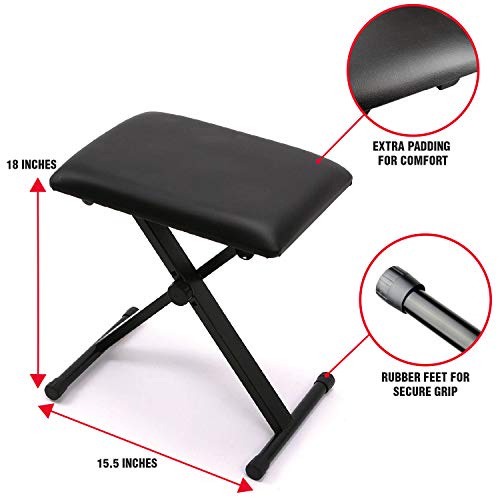 RockJam 61 Key Keyboard Piano VIP Bundle