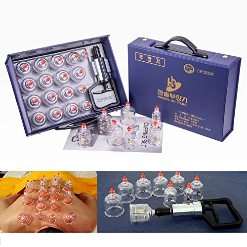 Hansol VIP Cupping Therapy Set with 17 Cups