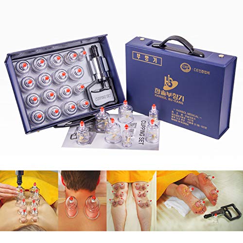 Hansol VIP Cupping Therapy Set with 17 Cups