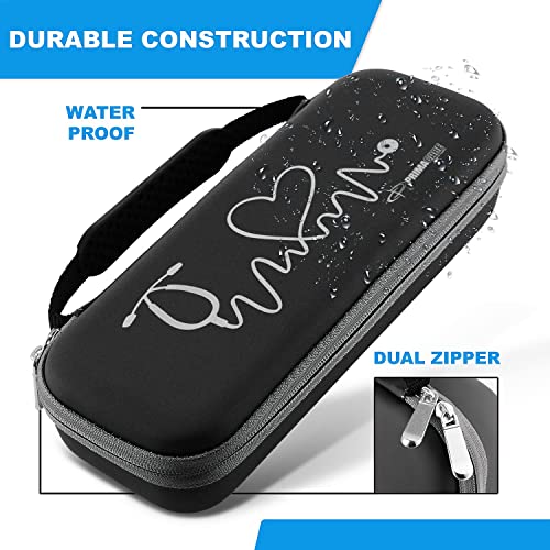 Black Stethoscope Case with Supplies and Multiple Compartments