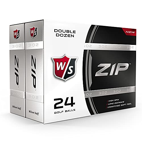 Wilson ZIP VIP Golf Balls Double Dozen, White
