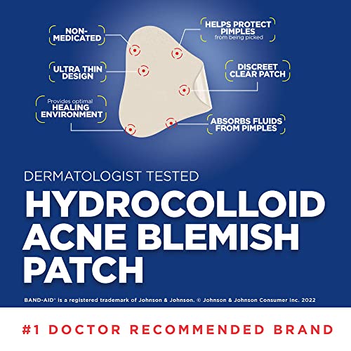 Hydrocolloid Acne Blemish Patches - 7-Count, Beige