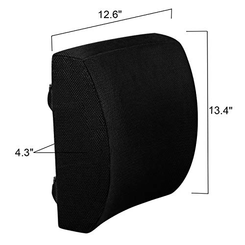 LOVEHOME Lumbar Support Cushion - Black