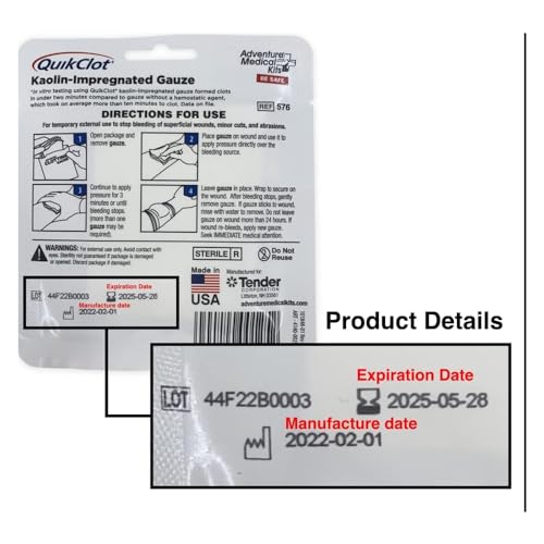 VIP QuikClot Advanced Gauze - 3 x 24