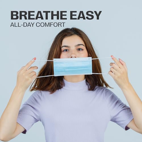 SureSafe 400 PCS Premium Disposable Face Masks - Blue