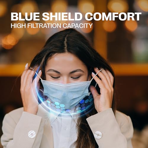 SureSafe 400 PCS Premium Disposable Face Masks - Blue