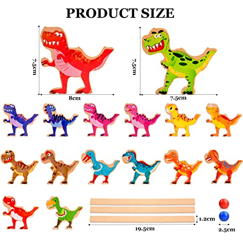 PIIOSER Wooden Dinosaur Building Blocks STEM Toys VIP