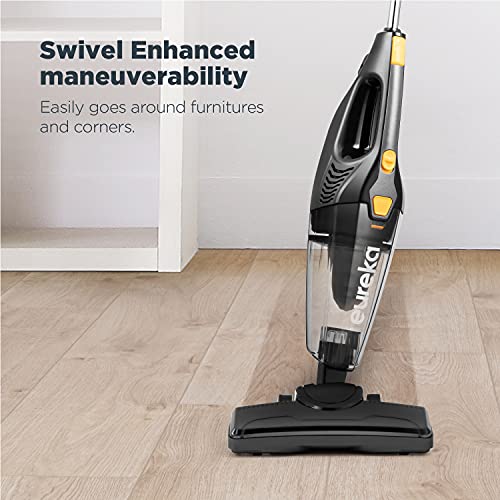 Eureka Corded Lightweight Stick Vacuum Cleaner, Blaze Black