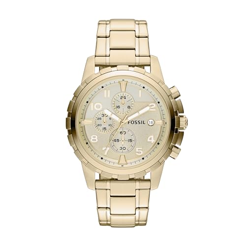 Fossil Men's FS4867 Dean Gold-Tone Chronograph Watch - VIP
