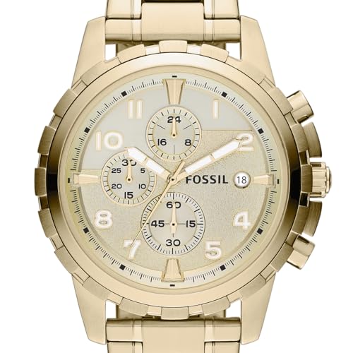 Fossil Men's FS4867 Dean Gold-Tone Chronograph Watch - VIP