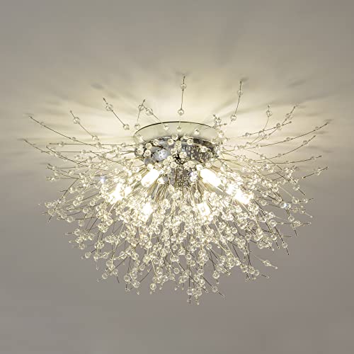 Chrome Firework Crystal Sputnik Ceiling Light Fixtures VIP