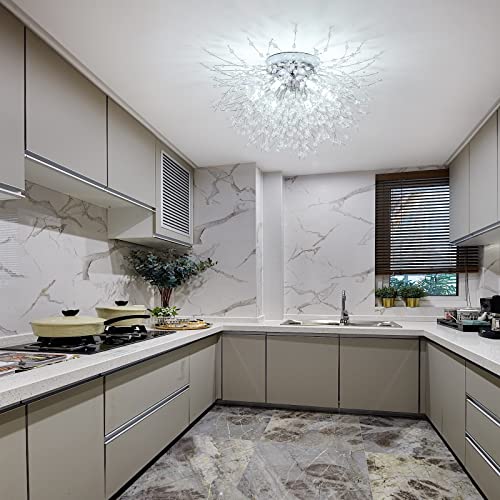 Chrome Firework Crystal Sputnik Ceiling Light Fixtures VIP