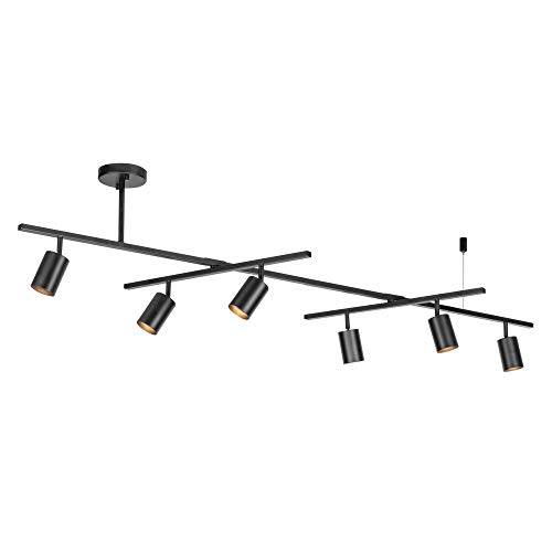 Globe Electric 6-Light Track Lighting, Matte Black