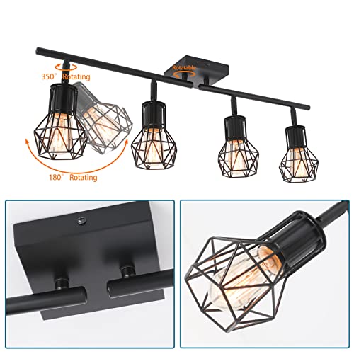 VIP Industrial Black Track Lighting for Home