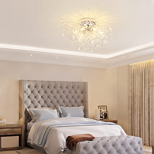 Chrome Firework Crystal Sputnik Ceiling Light Fixtures VIP
