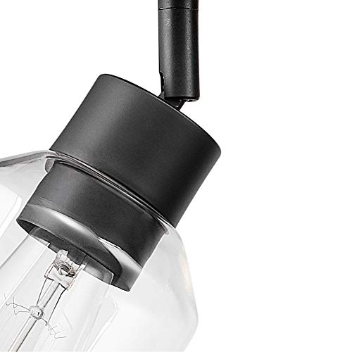 Globe Electric Griffith 3-Light Track Lighting, Faux Wood