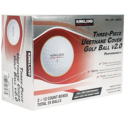 Kirkland Signature 3-Piece V2.0 Urethane Cover Golf Balls