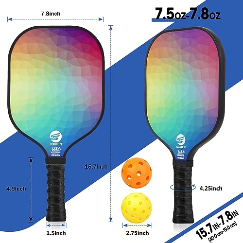 OXIKEN Pickleball Paddles Set with USAPA Approval