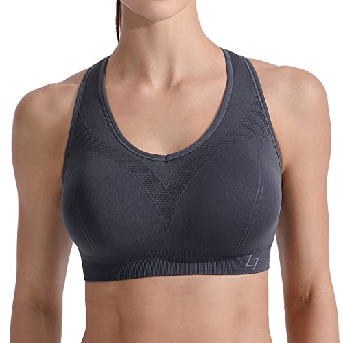 FITTIN Racerback Sports Bra Pack - High Impact Yoga Gym Workout Support XL