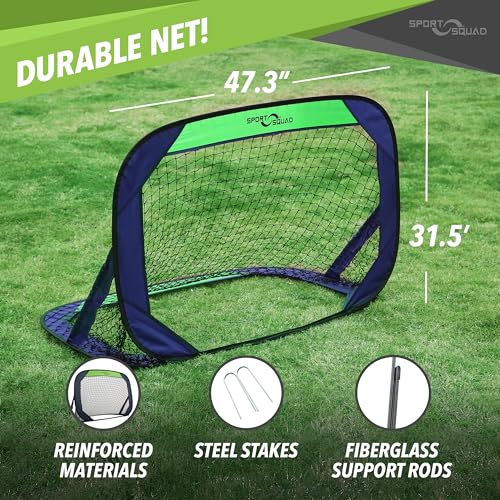 Sport Squad Set of Two 4' x 3' Soccer Goals
