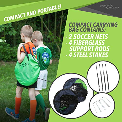 Sport Squad Set of Two 4' x 3' Soccer Goals