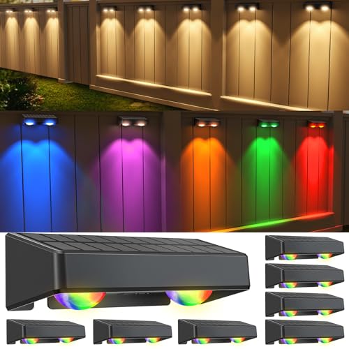 Quntis RGBWW Solar Deck Lights 8 Pack VIP