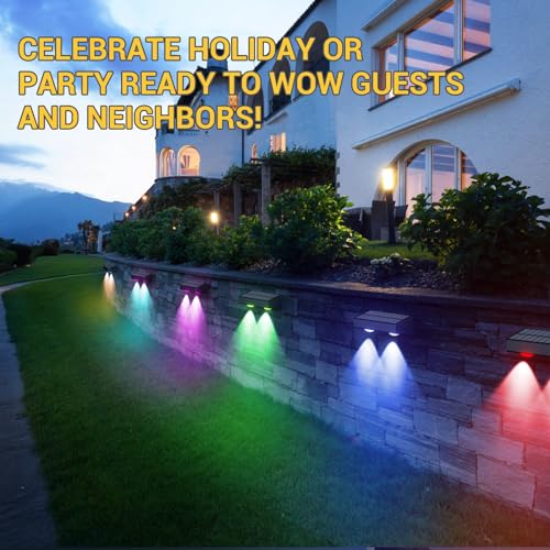 Quntis RGBWW Solar Deck Lights 8 Pack VIP