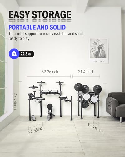 Donner DED-200 Electric Drum Set with 450 Sounds