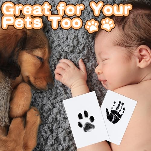 MengNi Baby & Pet Handprint/Footprint Ink Pad Kits