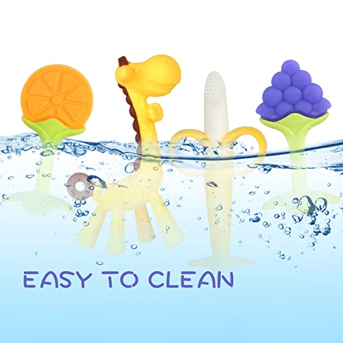 Chuya Teething Toys (4 Pack) BPA-Free Silicone Teethers