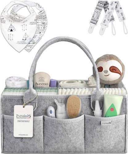 Putska Baby Diaper Caddy Organizer - Nursery Shower VIP