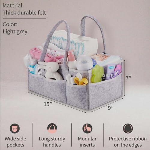 Putska Baby Diaper Caddy Organizer - Nursery Shower VIP