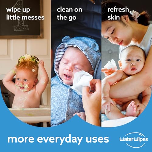 540 Count WaterWipes Baby Wipes, Unscented & Hypoallergenic