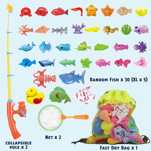 CozyBomB Magnetic Fishing Pool Game - Kids Party Toy